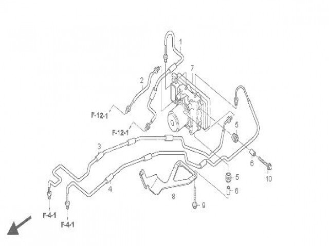MODULO O UNIDAD MANDO ABS Honda CBF 600 y CBF 600 ABS 2004 - 2007