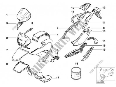 Aireador izquierdo Bmw f65 gs 650 cc 2000 - 2001