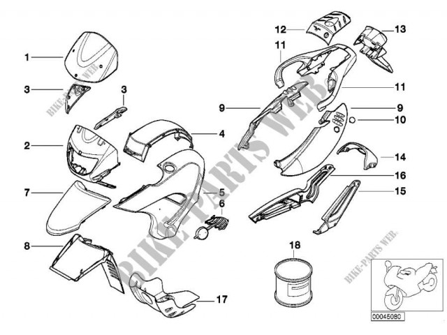 Aireador izquierdo Bmw f65 gs 650 cc 2000 - 2001