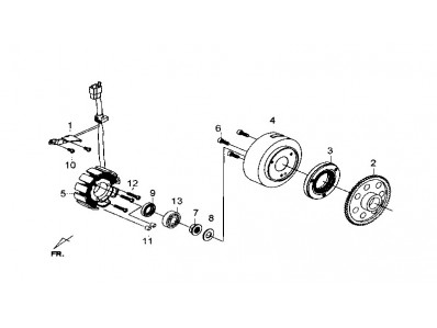 Bendix arranque completo Sym Joymax 300i GTS 2012 - 2015