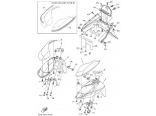 Aleta porta matricula Yamaha Tricity 125 2014 - 2016