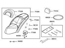 Visagra asiento KYMCO GRAND DINK 125 2004-2005  desguace motos