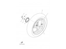 Rueda trasera Yamaha NMAX 125 2021 - 2023