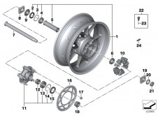 Porta coronas Bmw s1000 rr 2009 - 2012