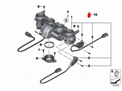 Sensor tps acelerador Bmw s1000 rr 2009 - 2012