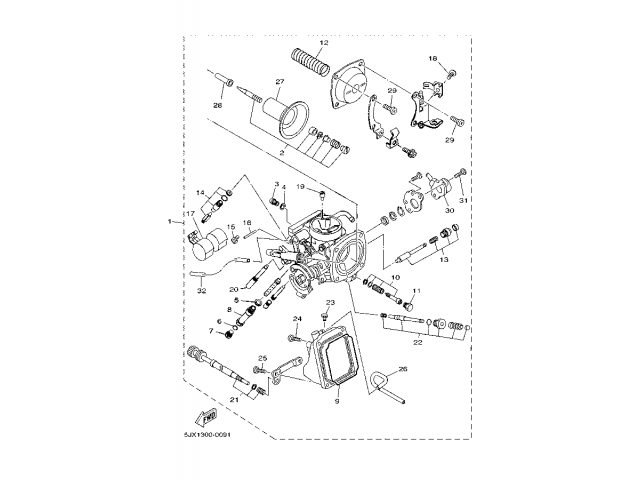 Batería carburadores Yamaha XVS 250 Drag Star 2001 - 2004
