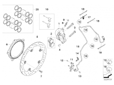 Pinza freno delantera derecha BMW S1000 RR 1000 2009-2012  recambio moto
