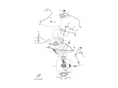 Aforador Yamaha XMAX 125 2022 - 2024