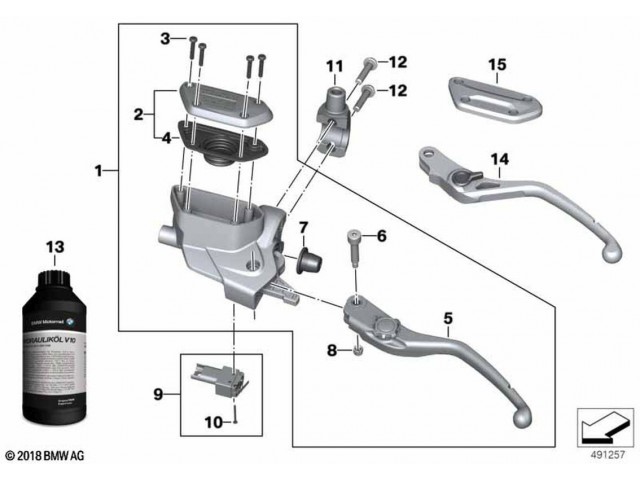 Interruptor maneta de embrague Bmw R 1250 GS Adventure 2021 - 2024