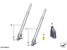 Barra completa derecha Bmw R 1250 GS Adventure 2021 - 2024