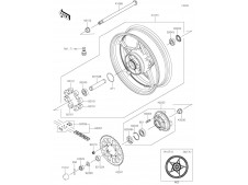 Eje rueda trasera Kawasaki Ninja 650 2021 - 2022