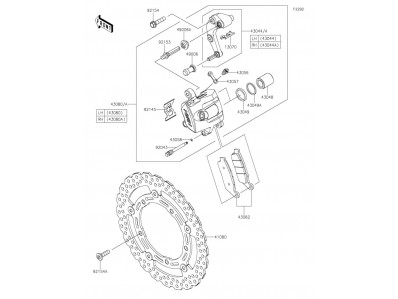 Disco freno delantero Kawasaki Ninja 650 2021 - 2022