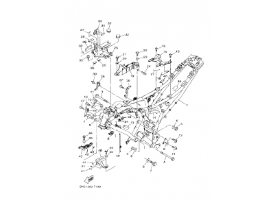 Puente subchasis Yamaha MT-07 y MT-07 ABS 2018 - 2020
