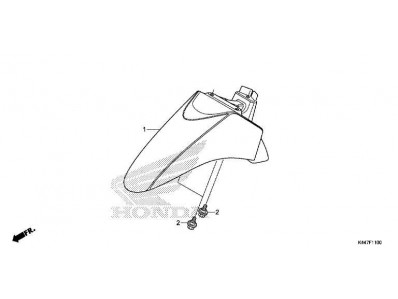 Aleta delantera Honda Vision 110 2017 - 2020