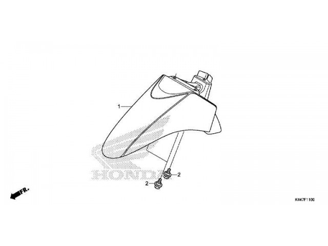 Aleta delantera Honda Vision 110 2017 - 2020