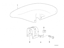 Aleta delantera Bmw F650 ST 1996 - 2000