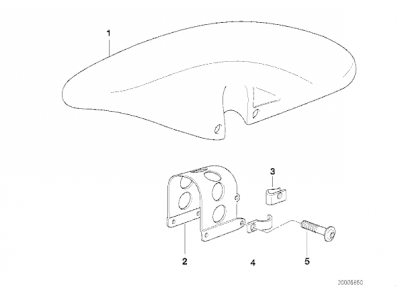 Aleta delantera Bmw F650 ST 1996 - 2000