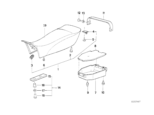Asiento Bmw R100 R Classic 1991- 1996