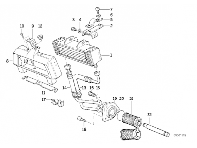 Radiador aceite Bmw R100 R Classic 1991- 1996