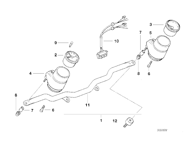 Araña relojes Bmw R100 R Classic 1991- 1996