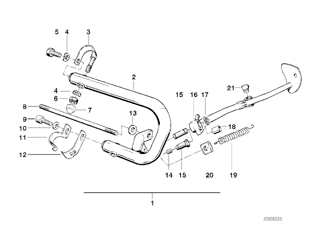 Defensa motor derecha Bmw R100 R Classic 1991- 1996