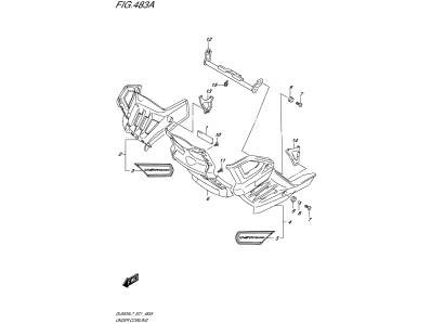 Cubre carter Suzuki DL V-Strom 650 2017 - 2020