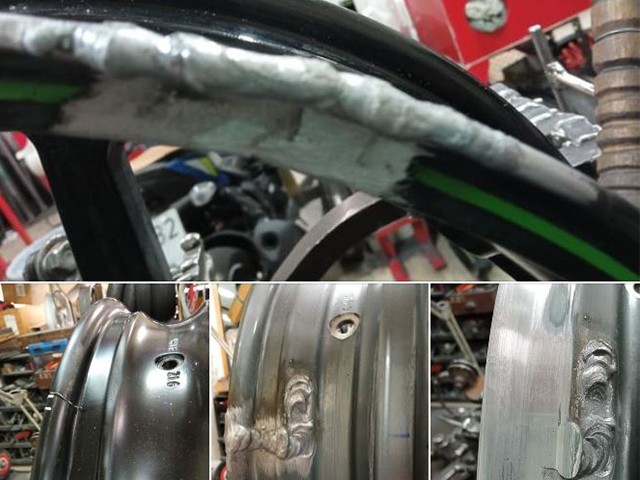 enderezado y Reparación de llantas de moto