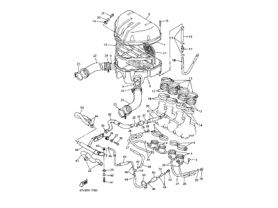 CAJA FILTRO AIRE Yamaha Thundercat 600 1996 - 2003