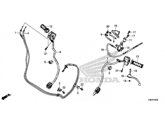 R&eacute;troviseur Gauche HONDA PCX 125 - 2018/2020 - Occasion
