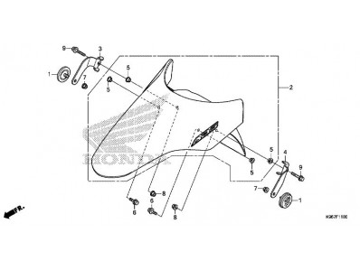 Aleta delantera Honda PCX 125 2018 - 2020
