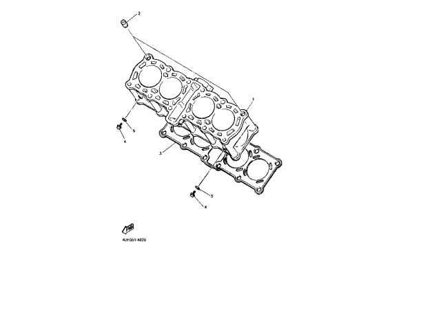 Cilindro de motor Yamaha Thundercat 600 1996 - 2003