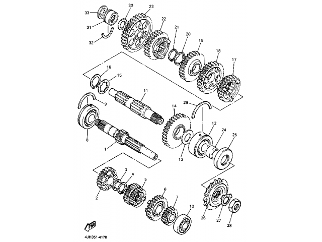 Cambio completo de motor Yamaha Thundercat 600 1996 - 2003