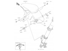 Aleta delantera Kawasaki Z900 2023 - 2024