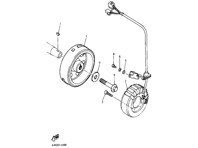 Volante magnetico Yamaha Thundercat 600 1996 - 2003