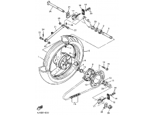 Eje rueda trasera Yamaha Thundercat 600 1996 - 2003