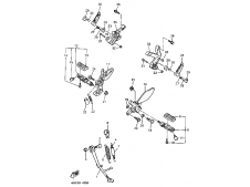 Soporte estribera trasera derecha Yamaha Thundercat 600 1996 - 2003
