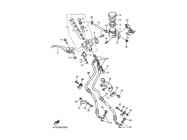 INTERRUPTOR FRENO DELANTERO Yamaha Thundercat 600 1996 - 2003
