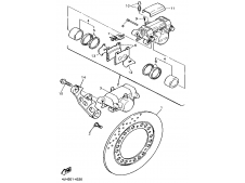 Soporte pinza freno trasera Yamaha Thundercat 600 1996 - 2003