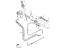Soporte semimanillar izquierdo Yamaha Thundercat 600 1996 - 2003