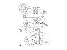 Pegatina deposito nueva Yamaha Thundercat 600 1996 - 2003