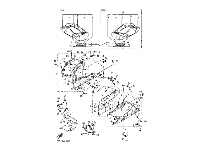 Faldon Izquierdo Yamaha Thundercat 600 1996 - 2003