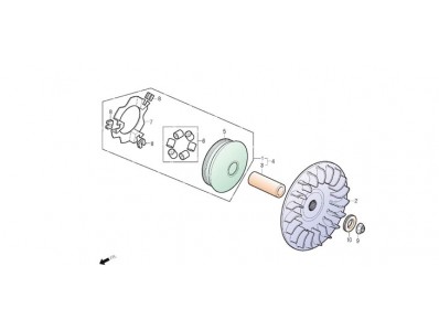 Variador Daelim S3 250 FI Advance 2012 - 2016