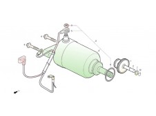 Piñon doble  motor arranque Daelim S3 250 FI Advance 2012 - 2016