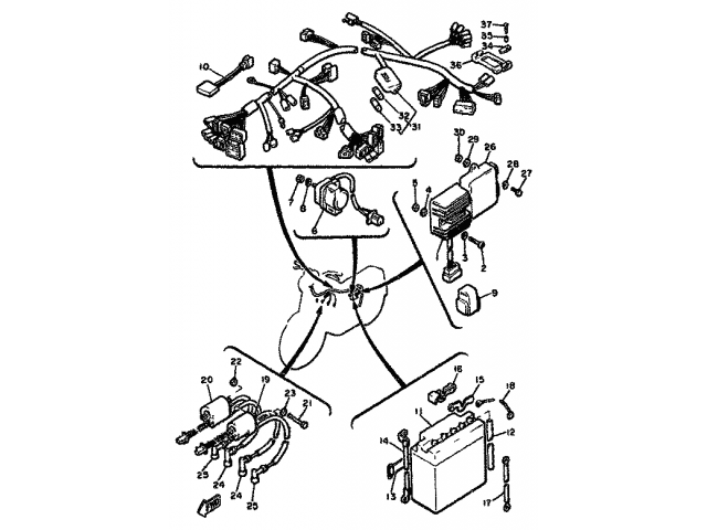 Rele arranque Yamaha xj 650 1981-1985