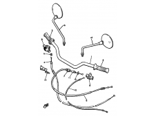 CABLE AIRE Yamaha xj 650 1981-1985