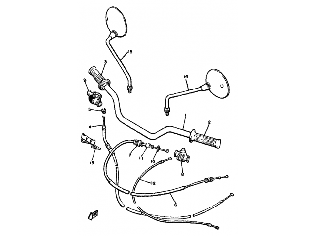 CABLE AIRE Yamaha xj 650 1981-1985