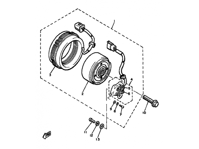 Bobina encendido Yamaha xj 650 1981-1985