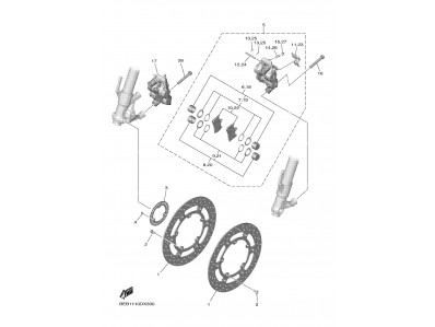 Disco freno delantero Yamaha YZF-R7 2022 - 2024