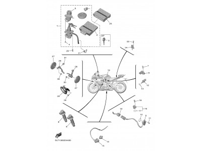 Sensor caja  filtro aire Yamaha YZF-R7 2022 - 2024