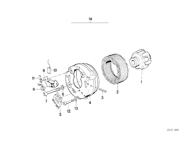 Volante magnetico BMW RS45 450 1981-1981  recambio moto